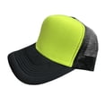 thumbnail image 1 of Custom Half Mesh Hat Korean Fashion Breathable Light Plate Duck Tongue Cap Unisex Four Seasons Versatile DIY Truck Driver Hatprint logo Gao Jinjia LED, 1 of 2