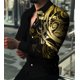 thumbnail image 1 of Ropa de fiesta de moda para hombre, cárdigan de lujo, camisas sociales con solapa y botones, camisetas casuales con estampado playero de manga larga, tallas grandes, 1 of 6