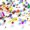 Colorful, variant on 800 count Glass Beads for Making, Loose Sparkly Beads Hole Drilled DIY for Bracelets Craft Earrings Making, Colorful Rainbow Beads (White)