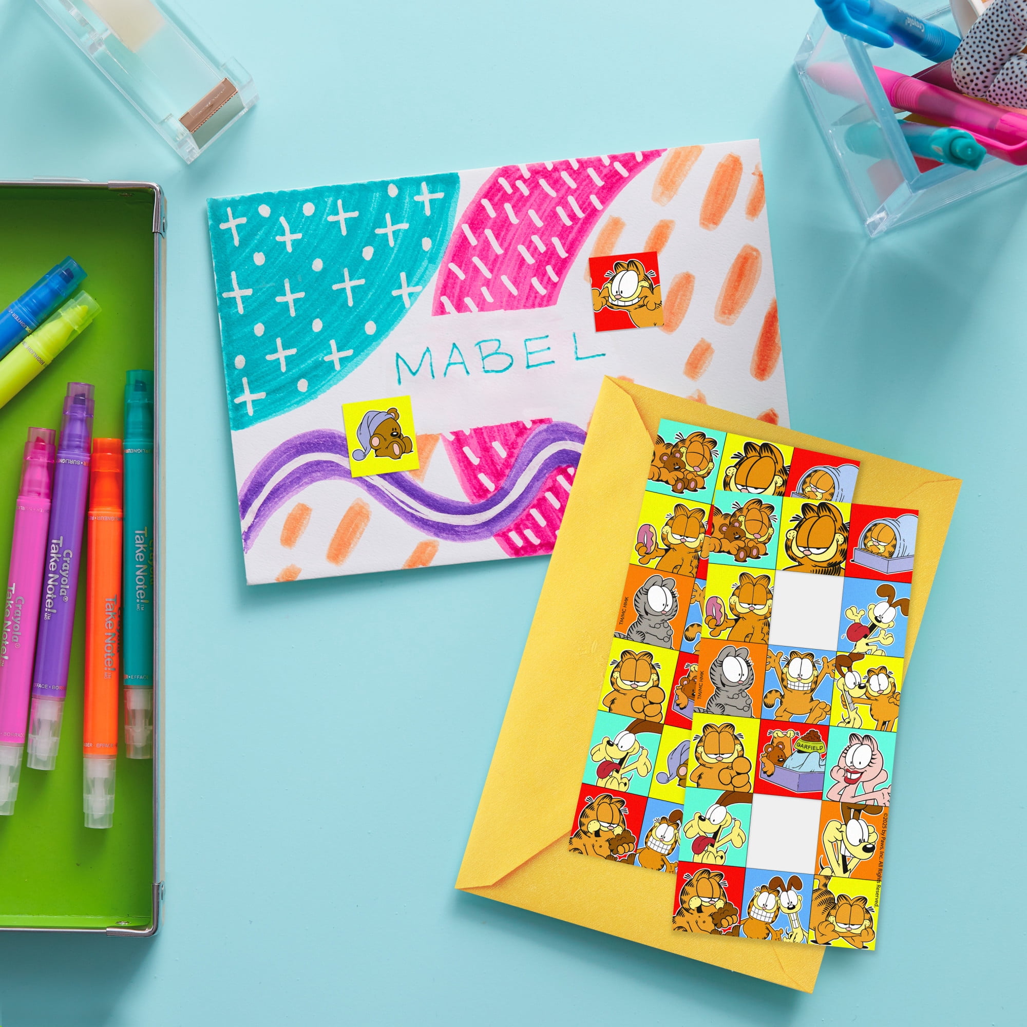 Hallmark Garfield Stickers (Fun), 2 Sheets