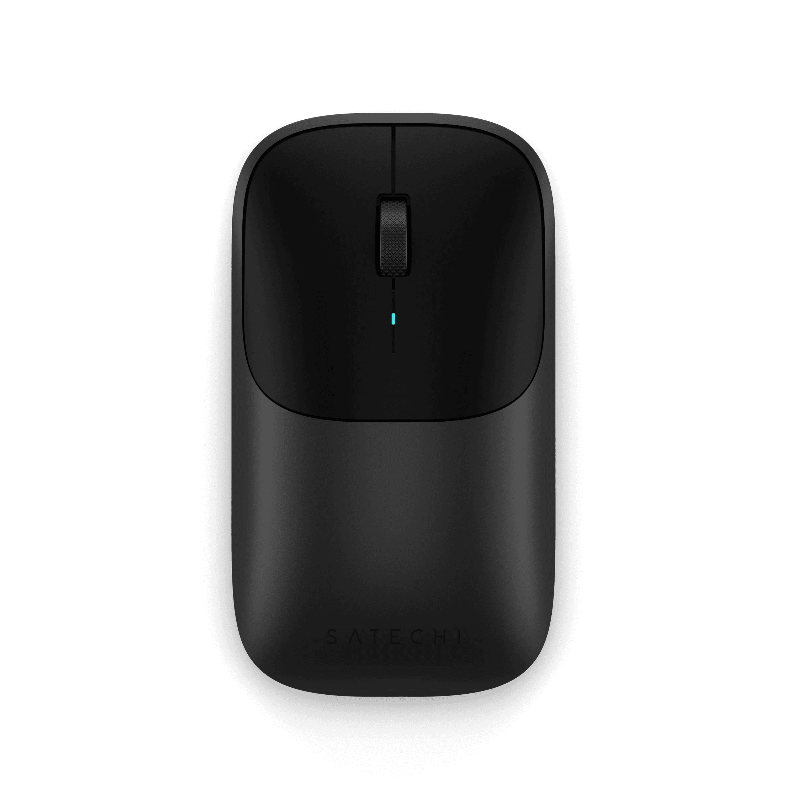 Satechi Slim EX Wireless Mouse, Multi-Device Bluetooth & 2.4GHz Connection for macOS, Windows, iPadOS, and Android, Silent Clicks, Anodized Aluminum Shell, USB-C Rechargeable Battery - Space Black