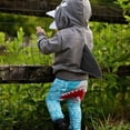 thumbnail image 3 of Manteau Veste à Capuche Requin pour Tout-Petits Garçons Filles, 3 of 3