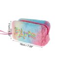 thumbnail image 3 of 1 Pc Bolsa de Maquillaje de Lentejuelas para Mujeres para Viajes Vacaciones Camping Rosa Azul Amarillo de Felpa, 3 of 3