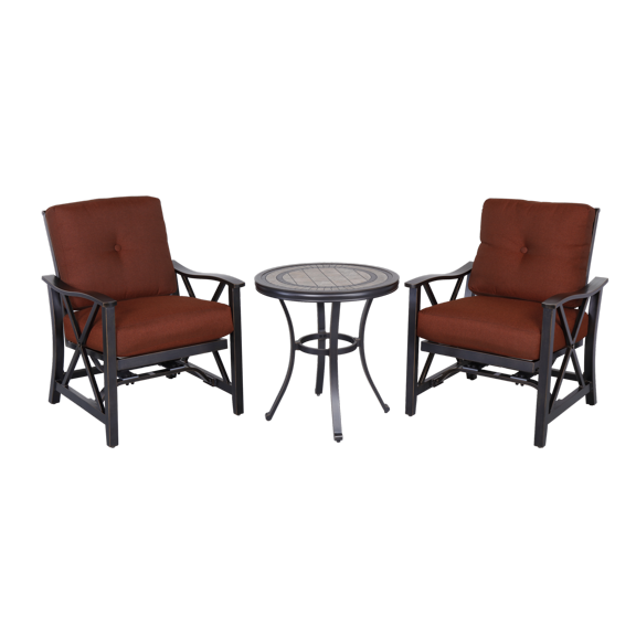 Claire and Barry WINDSOR Collection Patio Set (2 chairs   1 bistro table)