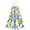 Blue Tile Lemon Motif, variant on 2 Pack Hanging Hand Towels for Kitchen & Bathroom, Dish Towels with Cream Floral Prints, 18.2x14 in