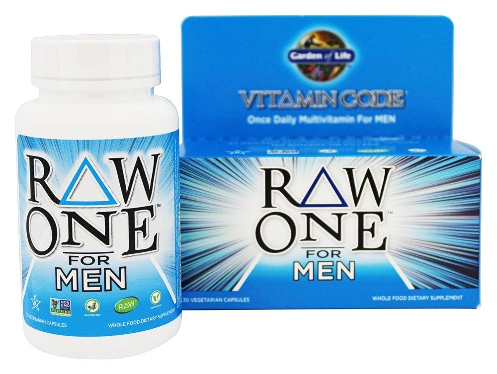 Garden of Life - Vitamin Code RAW One Multi For Men - 30 Vegetarian ...