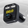 thumbnail image 4 of Kit de manos libres para automóvil compatible con Bluetooth Transmisor FM Ndcxsfigh LCD Reproductor de MP3 Cargador USB-158289, 4 of 7