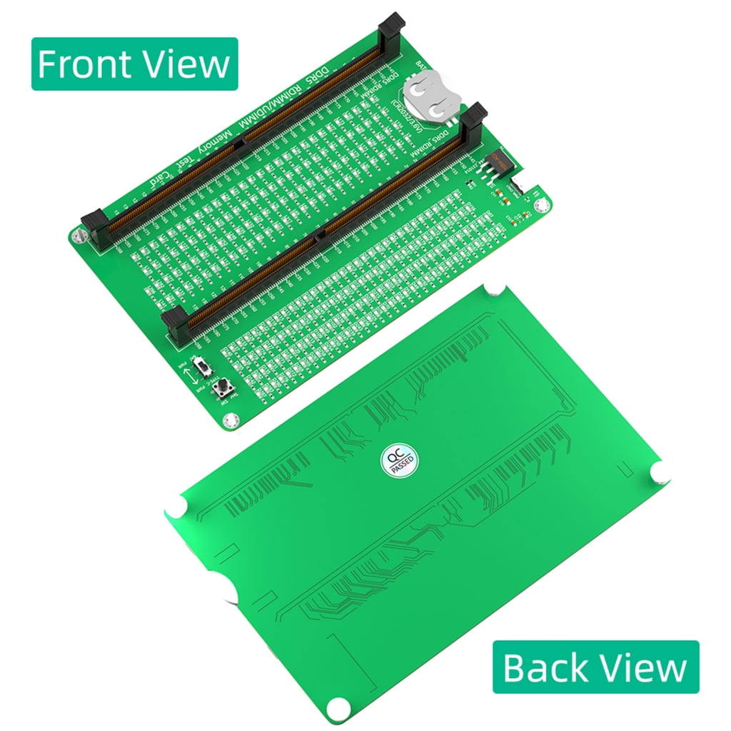 JZROCKER Memory Tester Memory Diagnostic Analyzers Desktop DDR5 RDIMM/UDIMM Tester Card Board for Desktop Servers Computers