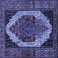 thumbnail image 1 of Ahgly Company Machine Washable Indoor Square Persian Blue Traditional Area Rugs, 5' Square, 1 of 4