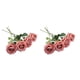 thumbnail image 1 of Flores artificiales Billuyoard 10 piezas Rosa Otoño color 2Conjunto, 1 of 6