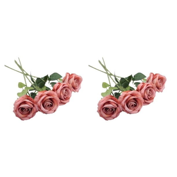 Flores artificiales Billuyoard 10 piezas Rosa Otoño color 2Conjunto
