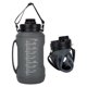 thumbnail image 1 of Botella de agua plegable de silicona de 2 l, gran capacidad, para acampar al aire libre y hacer deportes, con asa., 1 of 5
