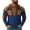 Navy, variant on Men's Vintage Waffle Hooded Pullover with Lace-Up Henley Placket, Dual Snap Chest Pockets Raglan Top, Soft Knit for Harvest Festivals Black S