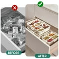 thumbnail image 4 of Bandeja para servir dividida con tapa y asa, contenedor para aperitivos, charcutería con 8 compartimentos, organizador transparente para dulces, frutas, frutos secos y aperitivos para fiestas,, 4 of 8
