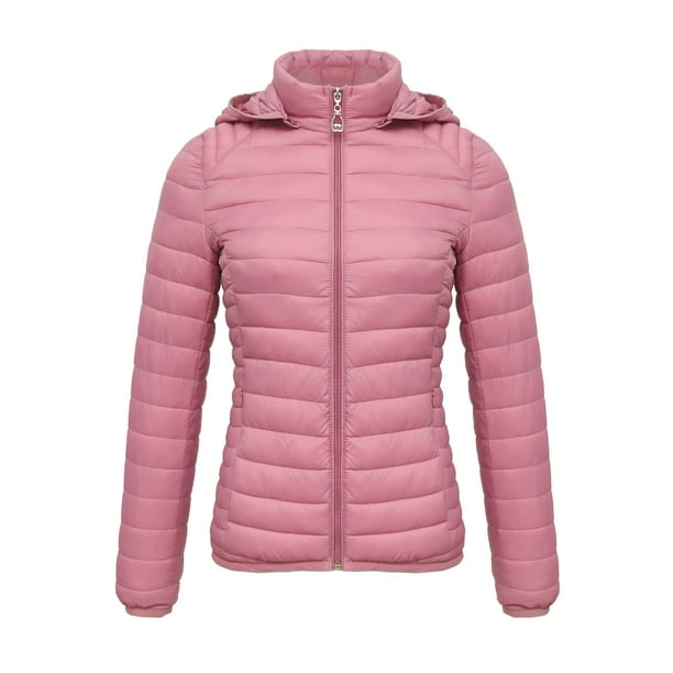 Ailaofu Women's Quilted down jacket, Stand Collar Lightweight Zip Padded Gilet