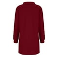 thumbnail image 6 of WJHWSX Dresses for Women,Womens Fall Dresses,Casual Dresses for Women,Long Sleeve,V Neck,Breathable,Solid,2XL(US:12), 6 of 7