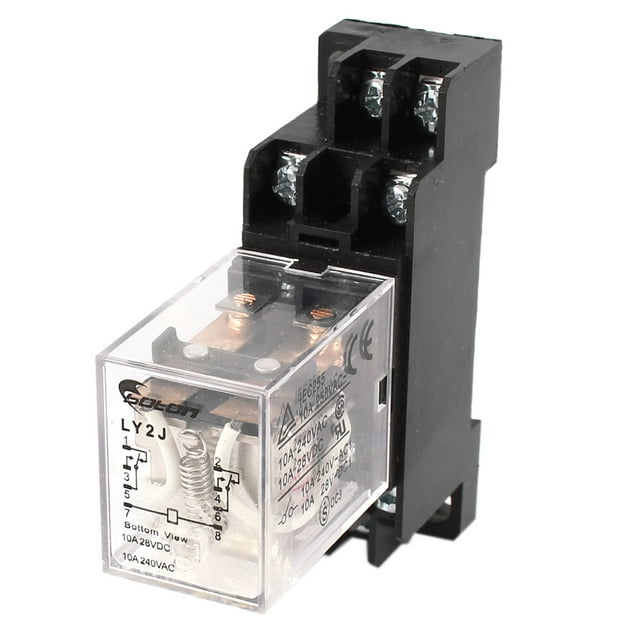 Unique Bargains AC 110V Coil General Purpose Power Relay 8Pin 10A AC240V DC28V w Socket