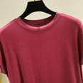 thumbnail image 6 of Tank Tops for Women under $5 Sleeveless Round Neck Solid Color Pullover Tank Wine L, 6 of 6