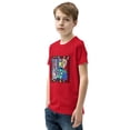 thumbnail image 3 of Third Grade Youth Short Sleeve T-Shirt Back to School, 3rd Grade First Day of School Tee for Boys (Red, S), 3 of 3