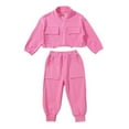 thumbnail image 3 of Tiijoy Toddler Girls Outfits Casual Zip Up Jacket Sweatshirt Pants Tracksuit, Sizes 4-5T, 3 of 8
