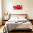 thumbnail image 3 of ZHONGYUTONG Red and Grey Canvas Wall Art Abstract Floral Paintings Wall Decor Modern Red Flower Artwork Prints for Bedroom Living Room Home Decor Framed (20.00" x 40.00"), 3 of 5