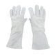 thumbnail image 1 of Par de guantes de soldadura con palma completa, resistentes al desgaste, Protector de mano resistente al calor, cuero de vaca, gris, para cortar, 1 of 5
