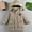 Khaki, variant on Liyamei Kids Hooded Padded Jacket with Zipper for Winter Warm Fashion Coat Size 3-4 Years