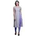 thumbnail image 1 of Bimba Kurti d'Été Sans Manches Imprimé Tunique Droite Robes pour Femmes, 1 of 6