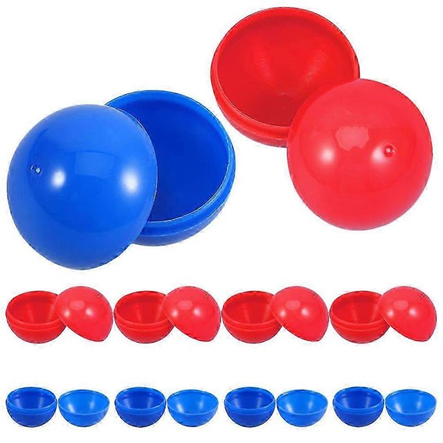 50pcs Fillable Plastic Capsules Round Surprise Containers Storage Balls Party Favors for Birthday Holiday Celebrations