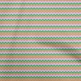 thumbnail image 1 of oneOone Polyester Spandex Orange Fabric Chevron Sewing Fabric By The Yard Printed Diy Clothing Sewing Supplies 56 Inch Wide, 1 of 4