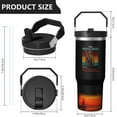 thumbnail image 5 of 1pc Cool Dad 30oz Tumbler with Straw & Handle - Insulated Stainless Steel Cup | Holiday Gift for Man Women (Christmas, Valentine's, Birthday), 5 of 7