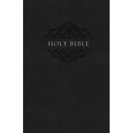 Holy Bible Charm - NIV, Holy Bible, Soft Touch Edition, Imitation Leather, Black, Comfort Print