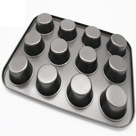 

Fattazi 12 Cup Pan Dishwasher Baking Non Steel Stick Microwave Cupcake Saf Cake Mould