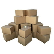 uBoxes Moving Boxes Basic Kit for 1 Bedroom Including 15 Boxes and Supplies