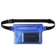thumbnail image 3 of Pouch Waist Bag 3-layer Sealed Mobile Phone Storage Bag Outdoor Beach Accessories 18 x 22cm, 3 of 9