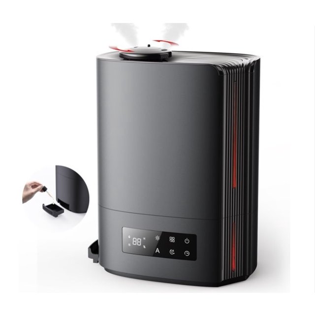 Refurbished Breezome DH-JS07 Top Fill 6L Large Humidifier for Home , Ultra Quiet Cool Mist Ultrasonic 360 Humidifiers