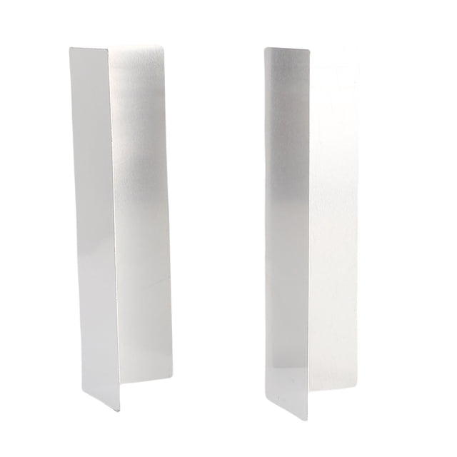 4 Pcs Protections de Porte de Garage en Aluminium Résistant aux Intempéries pour Intérieur Extérieur Maison 5.91 X 1.77 Pouces
