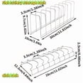 thumbnail image 4 of Stainless Steel 2-Set Bowl & Plate Storage Rack for Kitchen – 4pcs Organizer (2 Plate Racks + 2 Bowl Racks), Compact Dish Drying Rack, 4 of 9