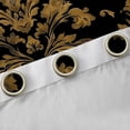 thumbnail image 4 of Manfei Teens Adults Bohemian Damask Blackout Curtains Set of 2 (52x84 Each),Black Golden Window Curtains,Exotic Style Curtains and Drapes,Breathable Home Decor, 4 of 6