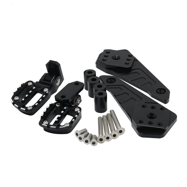 Repose-pieds avant en Alliage d'Aluminium Usiné CNC pour Honda X-ADV 750 2021 - Profil Surélevé Antidérapant, Résistant à l'Usure et à la Corrosion, Remplacement Direct Facile - Disponible en Noir, Noir&Rouge, Noir&Argent