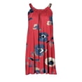 thumbnail image 4 of Vestido de verano para mujer, estampado, sin mangas, con escote redondo, sexy, informal, fluido, para la playa OAVQHLG3B Store  lin121212, 4 of 4