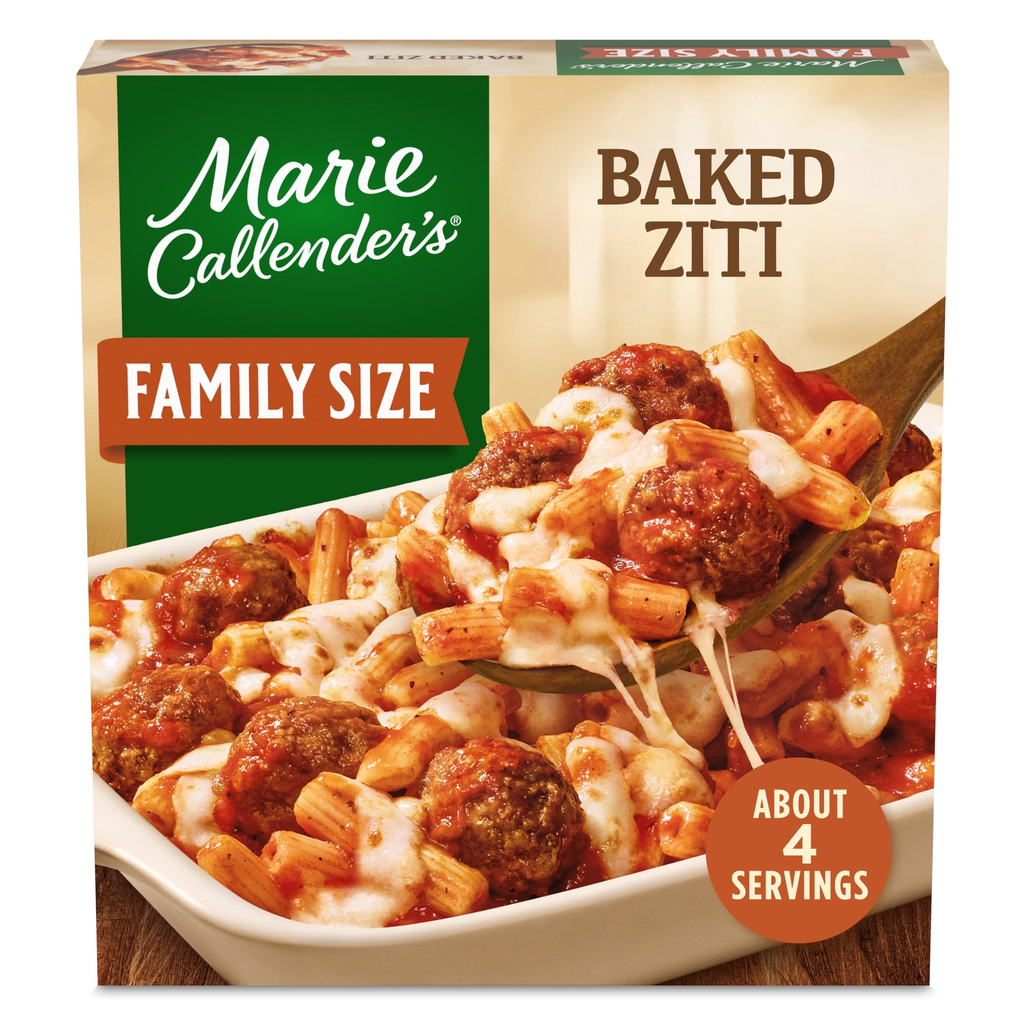 Marie Callender's Baked Ziti, Family Size, Frozen Meal, 36 oz.