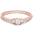 thumbnail image 5 of SuperJeweler Three Diamond Plus Promise Ring In Rose Gold For Women, 5 of 8