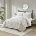 thumbnail image 2 of Nanshing Eden 7 Piece Modern Floral Quilt Set, Yellow, King, 2 of 8