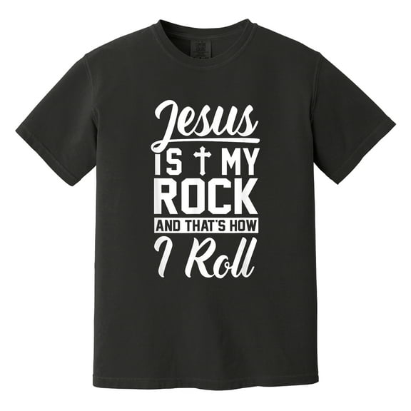 Jesus Is My Rock T-Shirt – Christian Faith Shirt for Men | Bold Religious Statement Tee