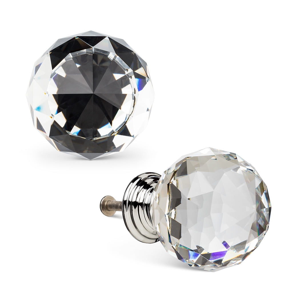 Set of 1 Large Crystal Ball Knob