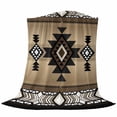 thumbnail image 6 of Brown Southwest Blanket Soft Cozy Warm Throw Blanket for Couch, Plush Fuzzy Flannel Fleece Blankets for Sofa, Farmhouse Boho Aztec Geometric Neutral Bed Blankets Lightweight Gifts for Women, 40"x60", 6 of 9