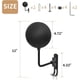 thumbnail image 2 of Soporte para casco de motocicleta, soporte de pared para casco, percha con rotación de 180° y 2 ganchos para abrigos, gorras y accesorios de motocicleta (negro, 2 piezas), 2 of 5
