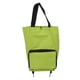 thumbnail image 1 of Carrito de compras plegable con ruedas, bolsa de almacenamiento de tela multifuncional, bolsa de compras portátil, verde, 1 of 14