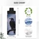 thumbnail image 4 of Cuervo místico y botella de agua deportiva completa con aislamiento de acero inoxidable, taza portátil, botella de agua para exteriores, moda, viajes, fitness, estudiante, talla única., 4 of 7